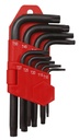 9Pc Offset Star Allen Key Set (T10 - T50)