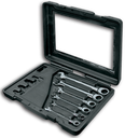 SET OF MASTERGEAR COMBINATION RATCHET WRENCHES & ADAPTERS 