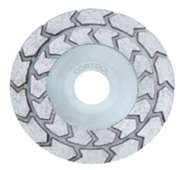 [KK110020125] 125mm Diamond Grinding Disc Alum Arrow Segment 