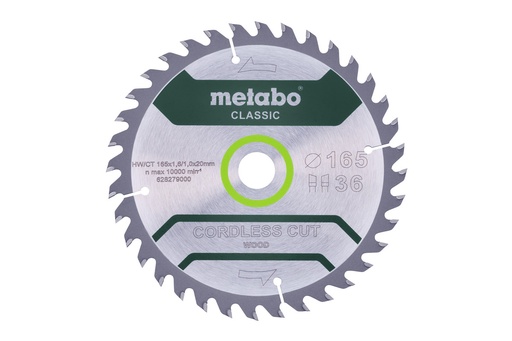 [ME628272000] Circular saw-blade HW/CT 165x20, 18 WZ 