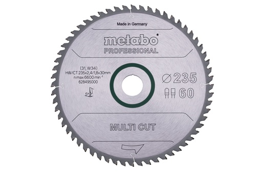 [ME628495000] Circular Saw Blade MultiCutProf 235x3.0 Z60 KS 85 FS 