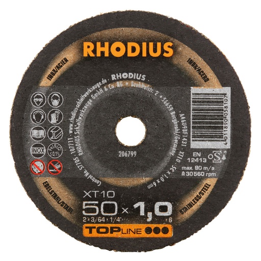 [RH206799] XT10 Mini TOP 50x1x6 Inox cutting disc extra thin