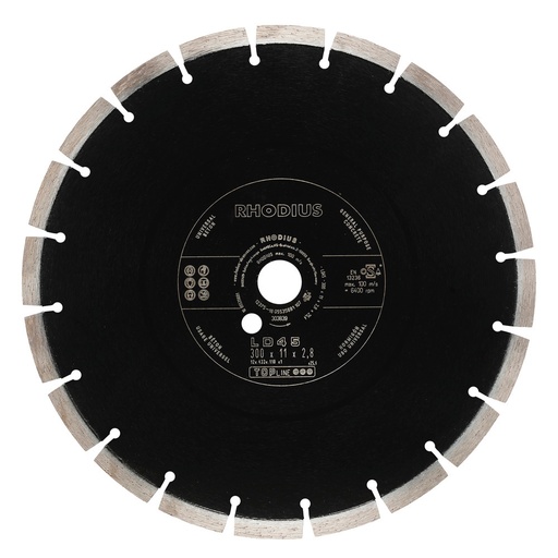 [RH303833] Concrete Diamond Cutting Disc 400 x 25.40 mm (Top-Line) Segmented  ,Turbo, LD45