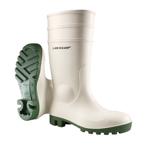 Dunlop PVC Safety Boots SB SRA White