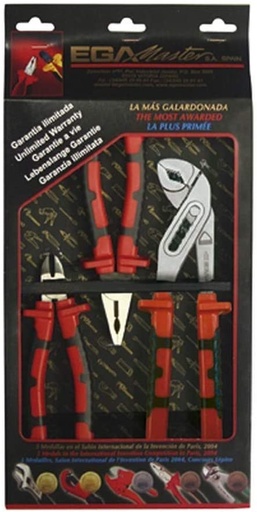 [EG69370] 69370-Set of 3 Tongs Titacrom Bimat and Groove Joint Pliers