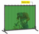 Fixed Welding Curtain with Frame 240X180cm Green