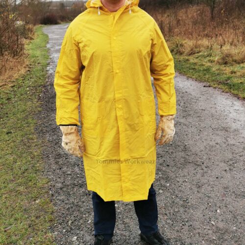 MA305 rain coat polyester PVC Yellow