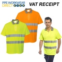 S171 Yellow Hi-Vis Cotton Polo Shirt