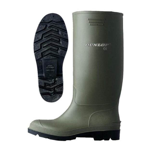 Dunlop PVC Waterproof Boots Green