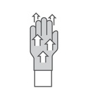 VE702-10 PA knitt Glove PU Palm White* 