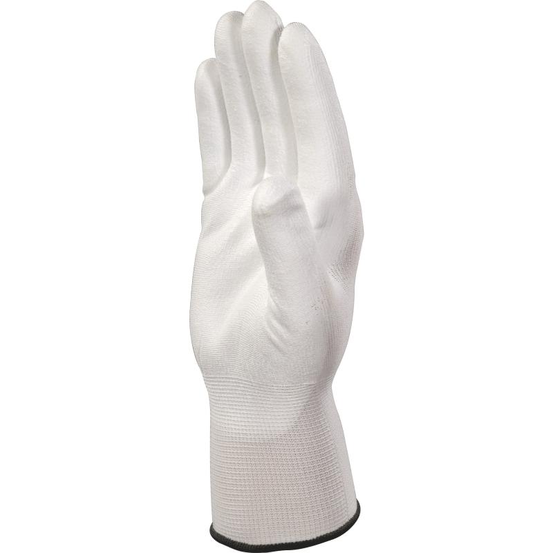 VE702-10 PA knitt Glove PU Palm White* 