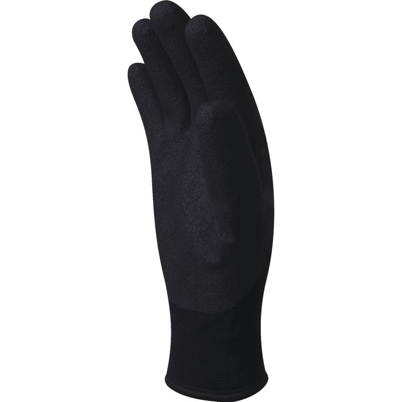 VV750 - BLACK THERMAL GLOVES PVC-COAT