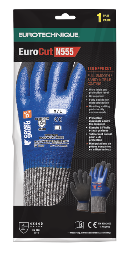 N555 Nitrile Blue Gloves EN4543