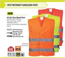 C474 Orange Hi-Vis 2 Band Vest 2XL/3XL 