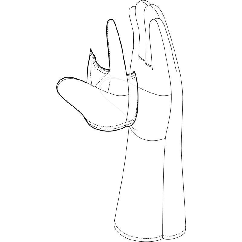 TER300 HEAT RESISTANT WELDER GLOVE