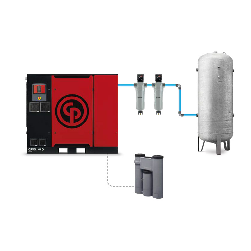 CPVSM Screw Compressor 50hp 6660L/min 10Bar 