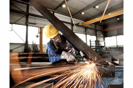 WEF 9-125 QUICK FLAT-HEAD ANGLE GRINDER 43 ° 910 W 