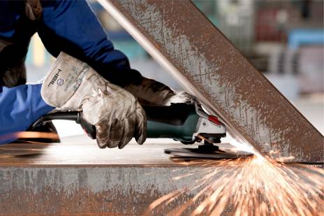 WEF 9-125 QUICK FLAT-HEAD ANGLE GRINDER 43 ° 910 W 