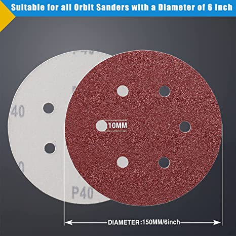Sanding Velcro Disc VEL-4V 150 800-P F7 