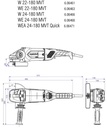 WEA 24-180 MVT Quick Angle Grinder 
