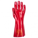 A435 Red PVC Gauntlet 35 cm , (XL) 