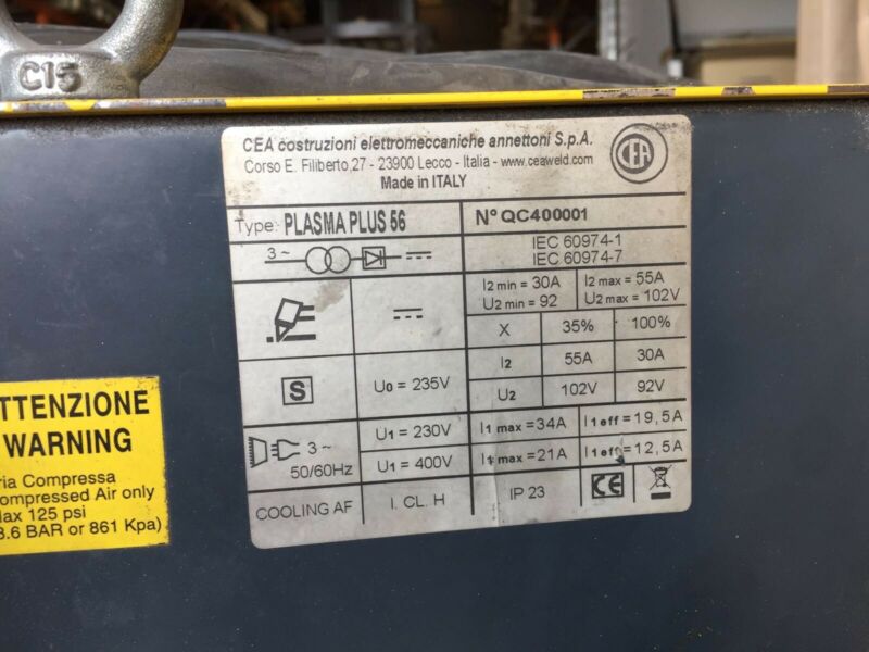 PLASMA P.56 WELDING MACHINE 