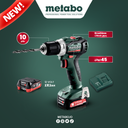 PowerMaxx BS 12 BL Cordl.Drill Screwdriver 12V 2X2AH LI-ION