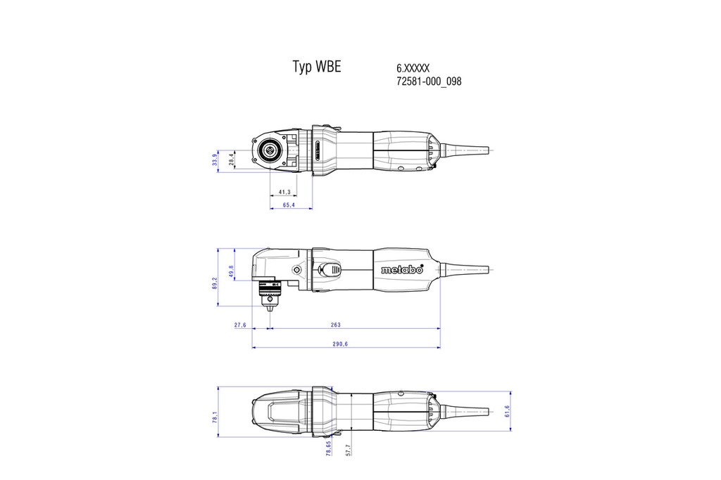 WBE 700 Angle Drill