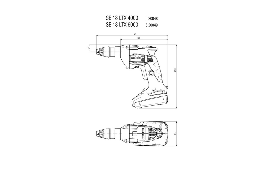 SE 18 LTX 4000 CORDLESS DRYWALL SCREWDRIVER 