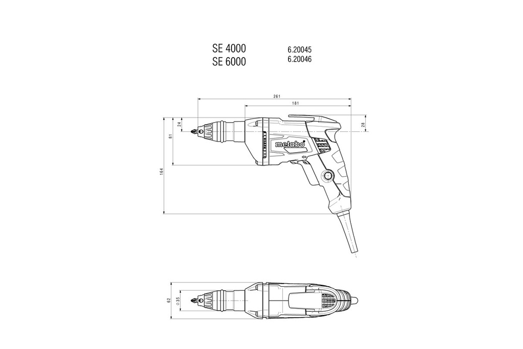 SE 4000 DRYWALL SCREWDRIVER 9 Nm /0 - 4400 