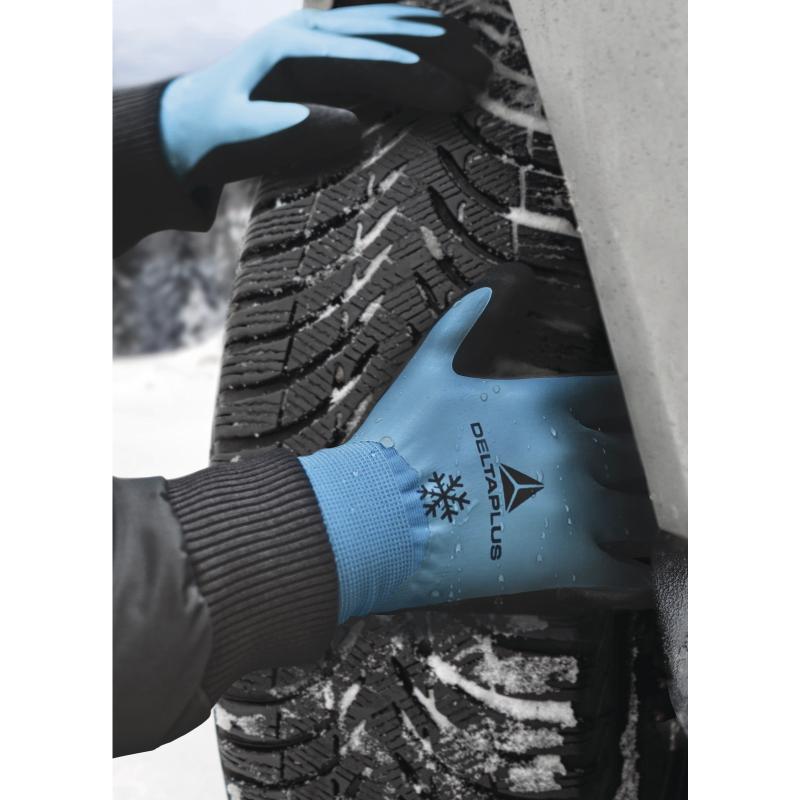 DPVV736 - BLUE THERMAL GLOVES FOAM LATEX COATED