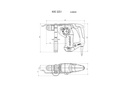 KHE 3251 COMBINATION HAMMER 3.1 J / 800 w / 3.6kg / 32 mm 