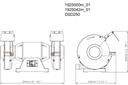 DSD 250 Bench Grinder 380-415 V 900 W 250MM 