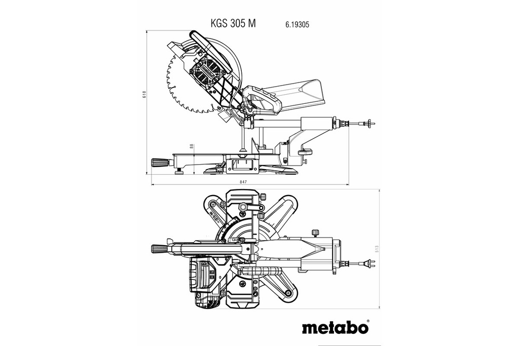 KS 305 M - Mitre saw 305mm 2000W 