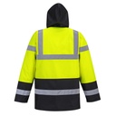 S466 Hi-Vis Yellow/Navy long Jacket