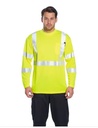 S191 Yellow Hi-Vis Long Sleeved T Shirt