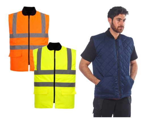 S469 HI-Vis Sleevless Yellow Jacket
