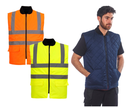 S469 HI-Vis Sleevless Yellow Jacket