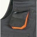 7867 GB/L-SLEEVEL.WORK JACKET GREY/B 