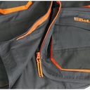 7867 GB/L-SLEEVEL.WORK JACKET GREY/B 