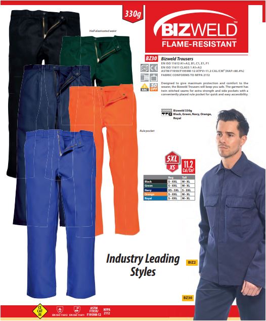 Bizweld Navy Welding Trousers