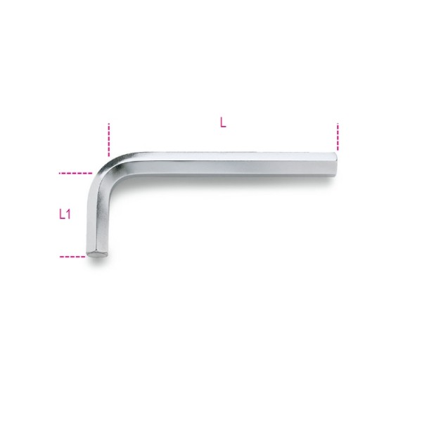 96 17-Offset Hex Chrome-Plated Allen Key