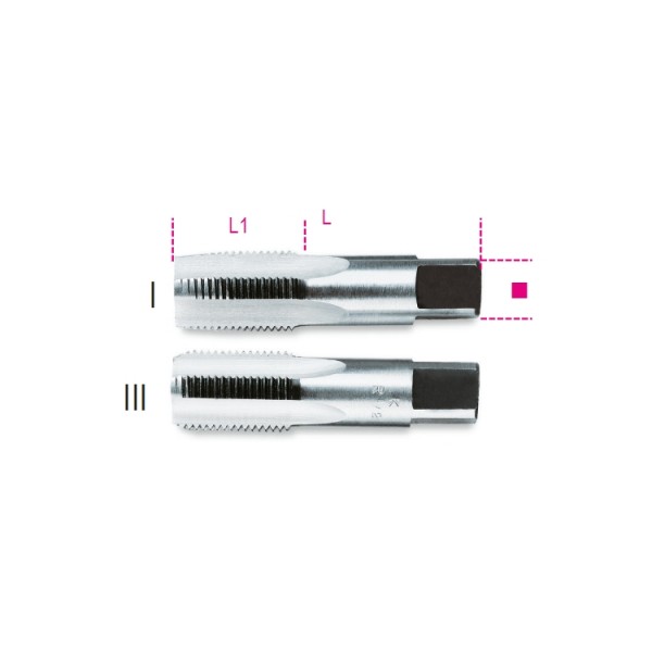 433 ASG1/4-HAND TAPS CYLINDRICAL GAS 