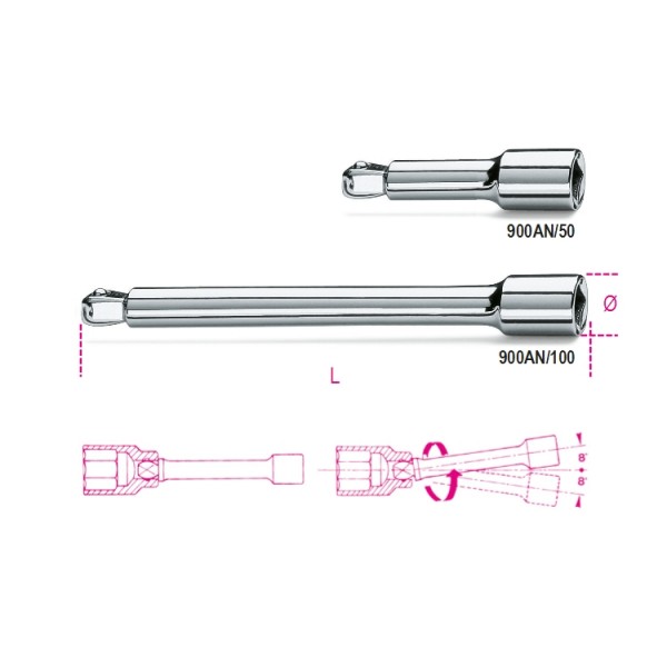 900-AN/100-WOOBLE EXTENSIONS 1/4 
