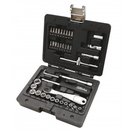 903 E/C42-42 SOCKETS + 1/4" REV.RATCHET 