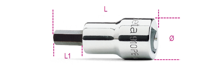 910-PE 7-HEXAGON KEYS 3/8 S.D. 