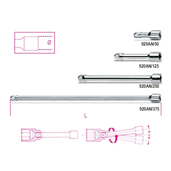920 AN/375-1/2" WOBBLE EXTENSION BARS 
