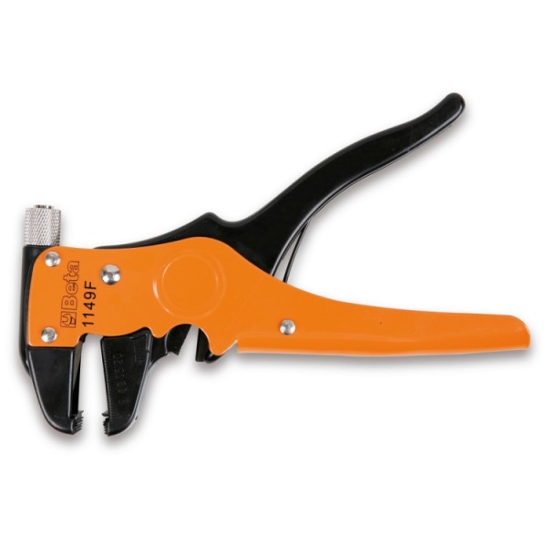 1149F-Front wire stripping pliers with cutting blade self-adjusting 7"/175mm