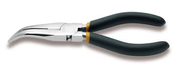 1168-200-curved NEEDLE NOSE PLIERS 8"
