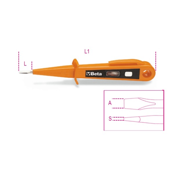 1253 A-MAINS TESTING SCREWDRIVER 125/250 